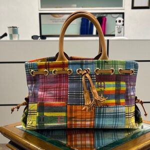 Dooney & Burke Plaid  Tote Bag